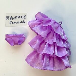 Integrity Toys Three Hearts Hollis Fashion Doll Ruffle Dress Undies Lavender Y2K